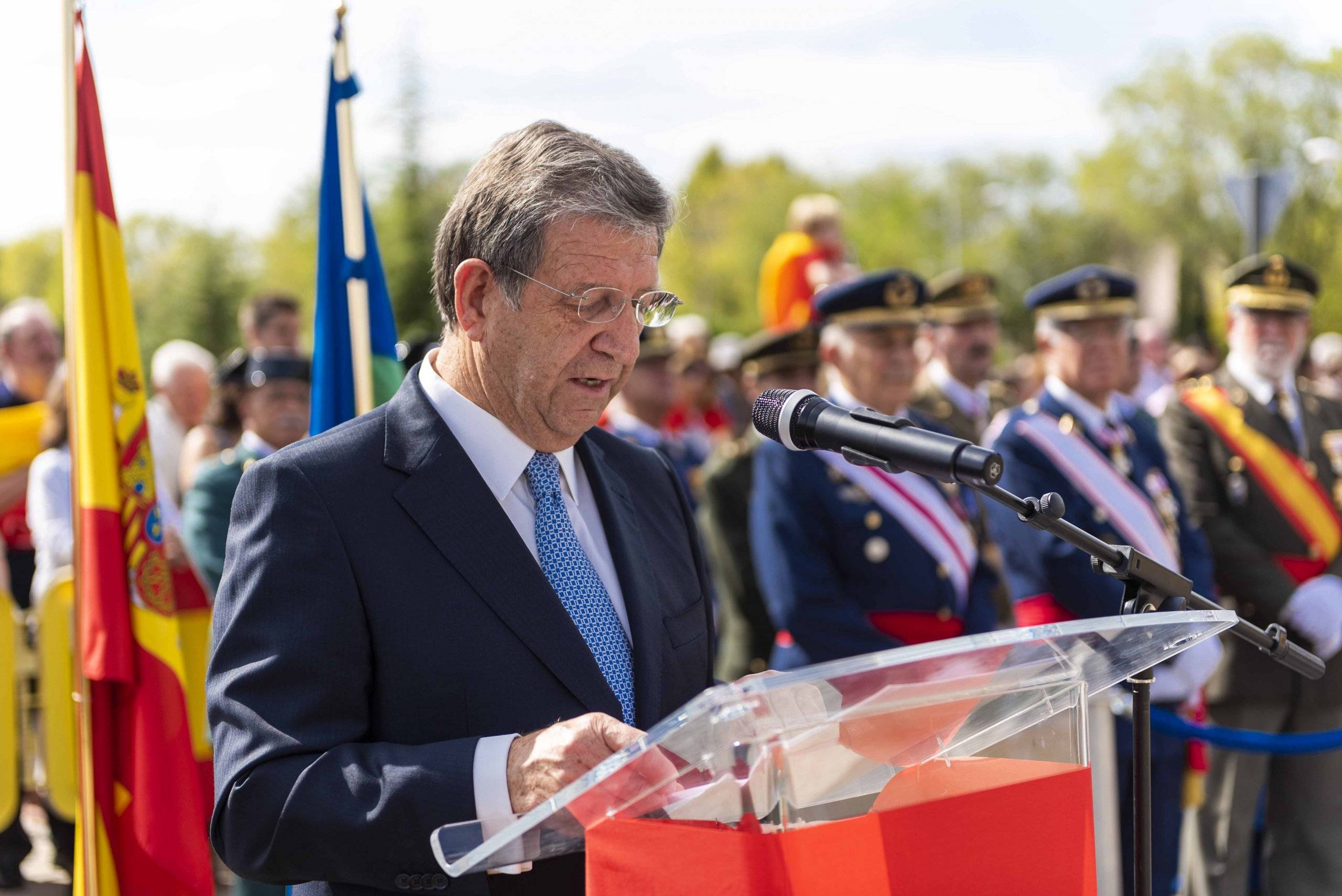 El alcalde, Luis Partida, durante su intervención