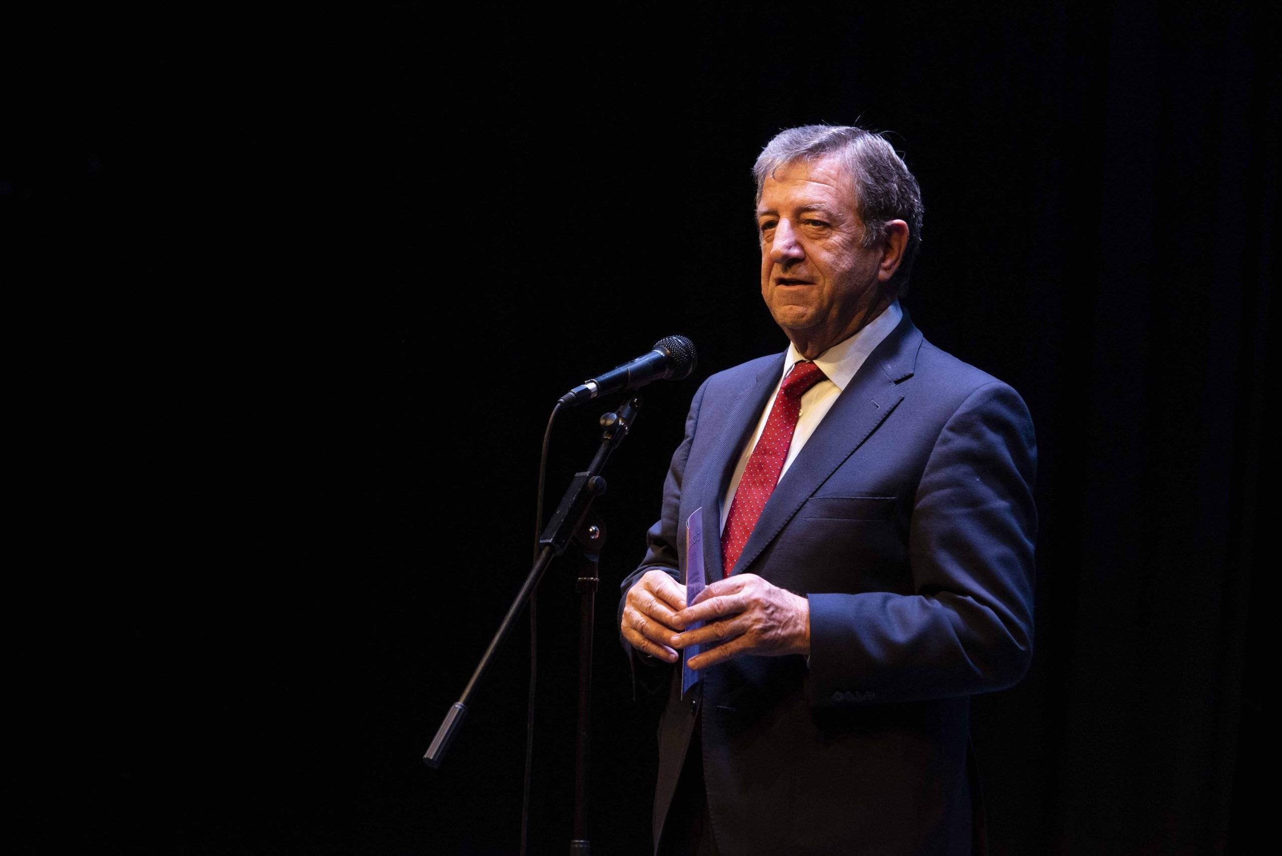 El alcalde, Luis Partida, durante su intervención.