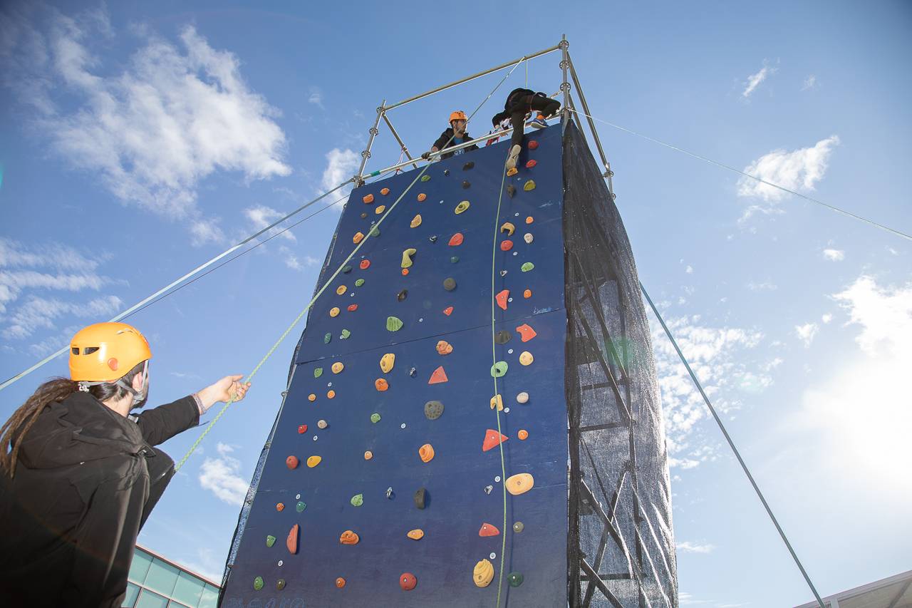 Entre las actividades infantiles ha destacado el rocódromo.