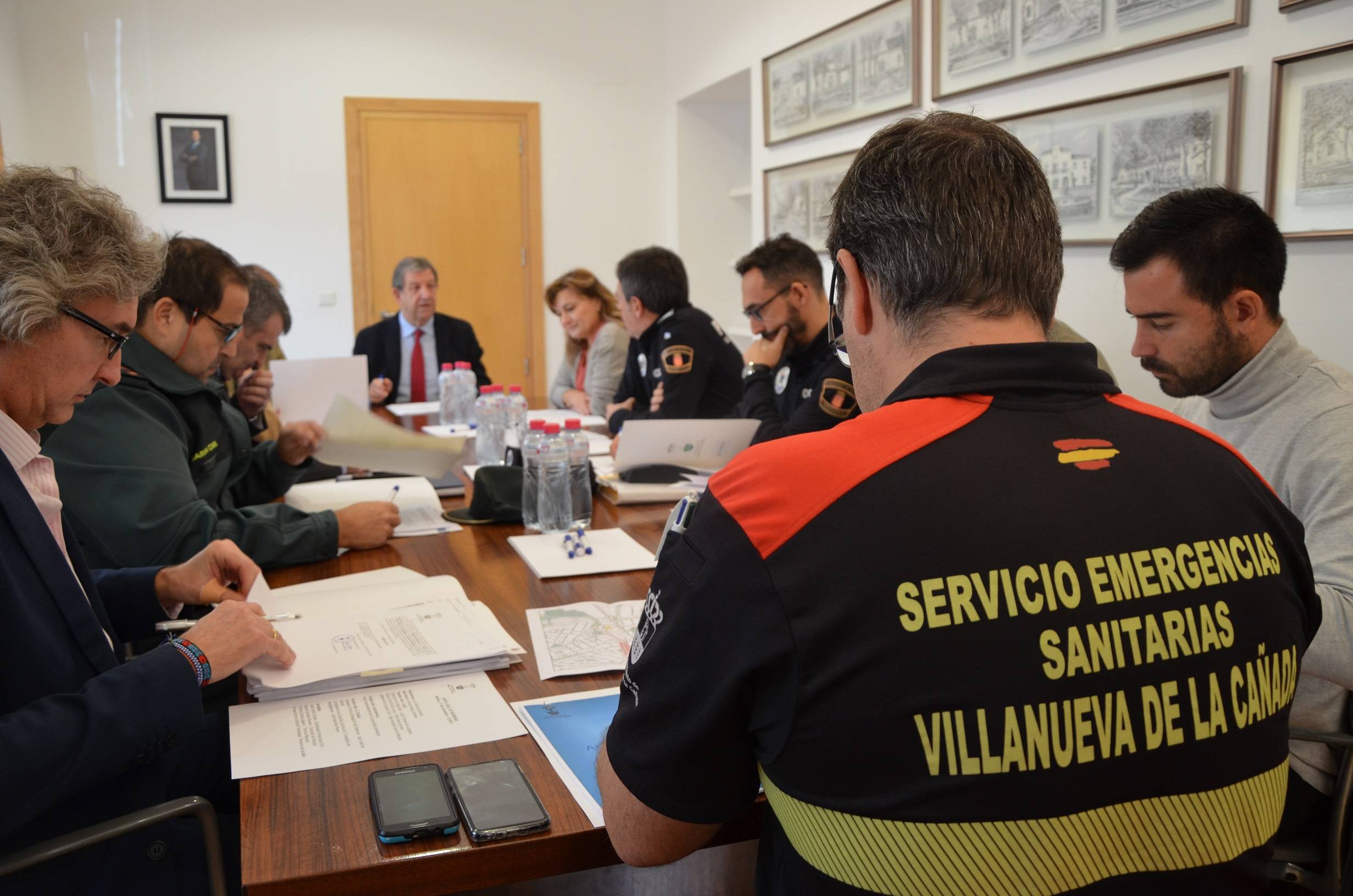 Imagen de la reunión de la Junta Local de Seguridad.