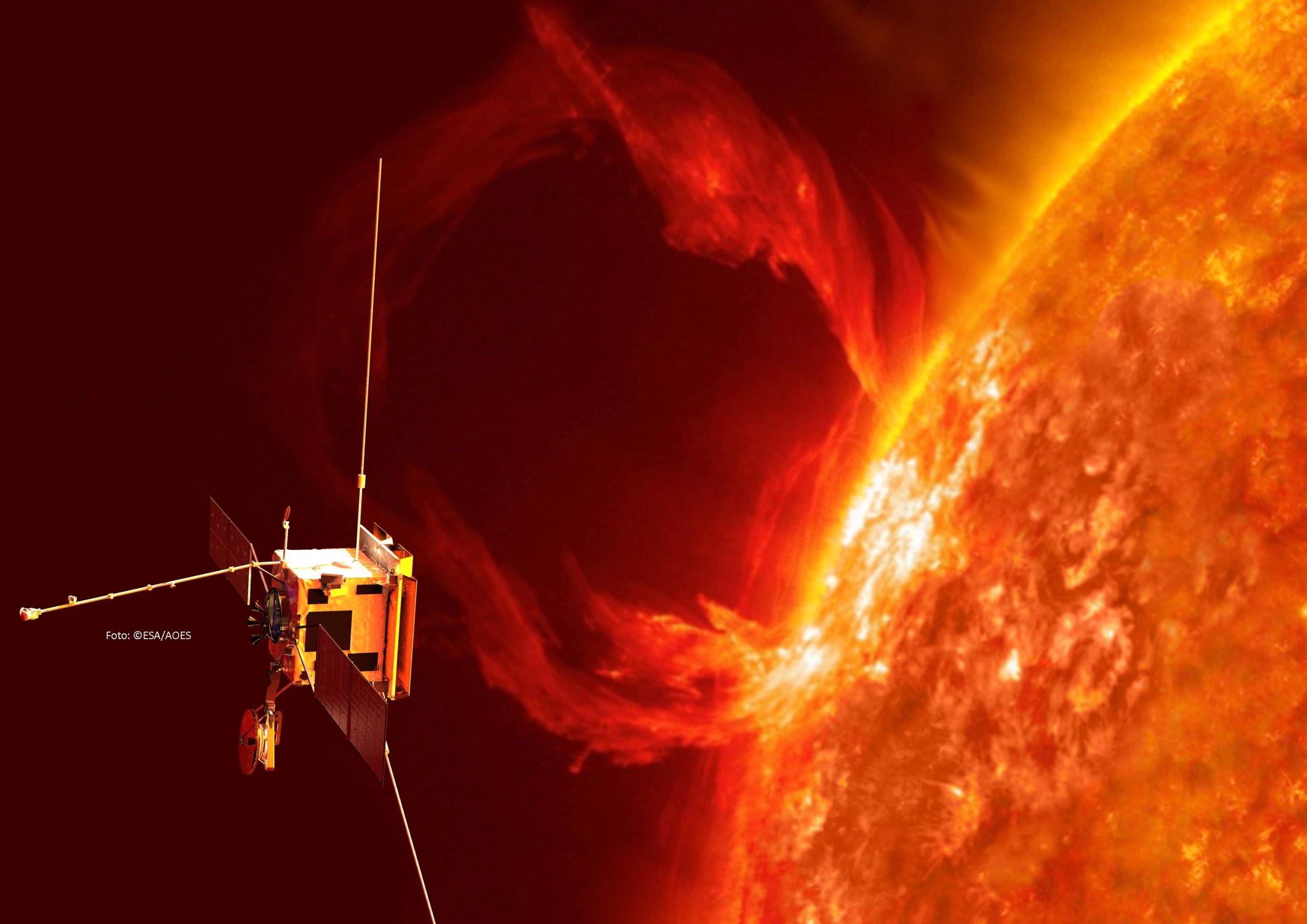 ©ESA/ATG medialab; Sun: NASA/SDO/ P. Testa (CfA)