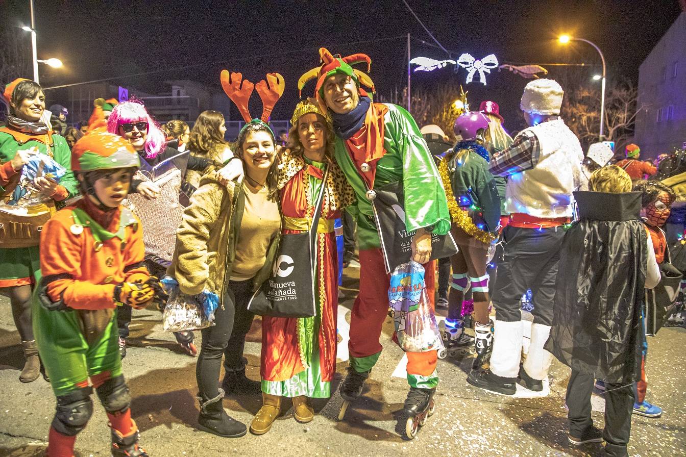 Participantes en la Cabalgata de Reyes.