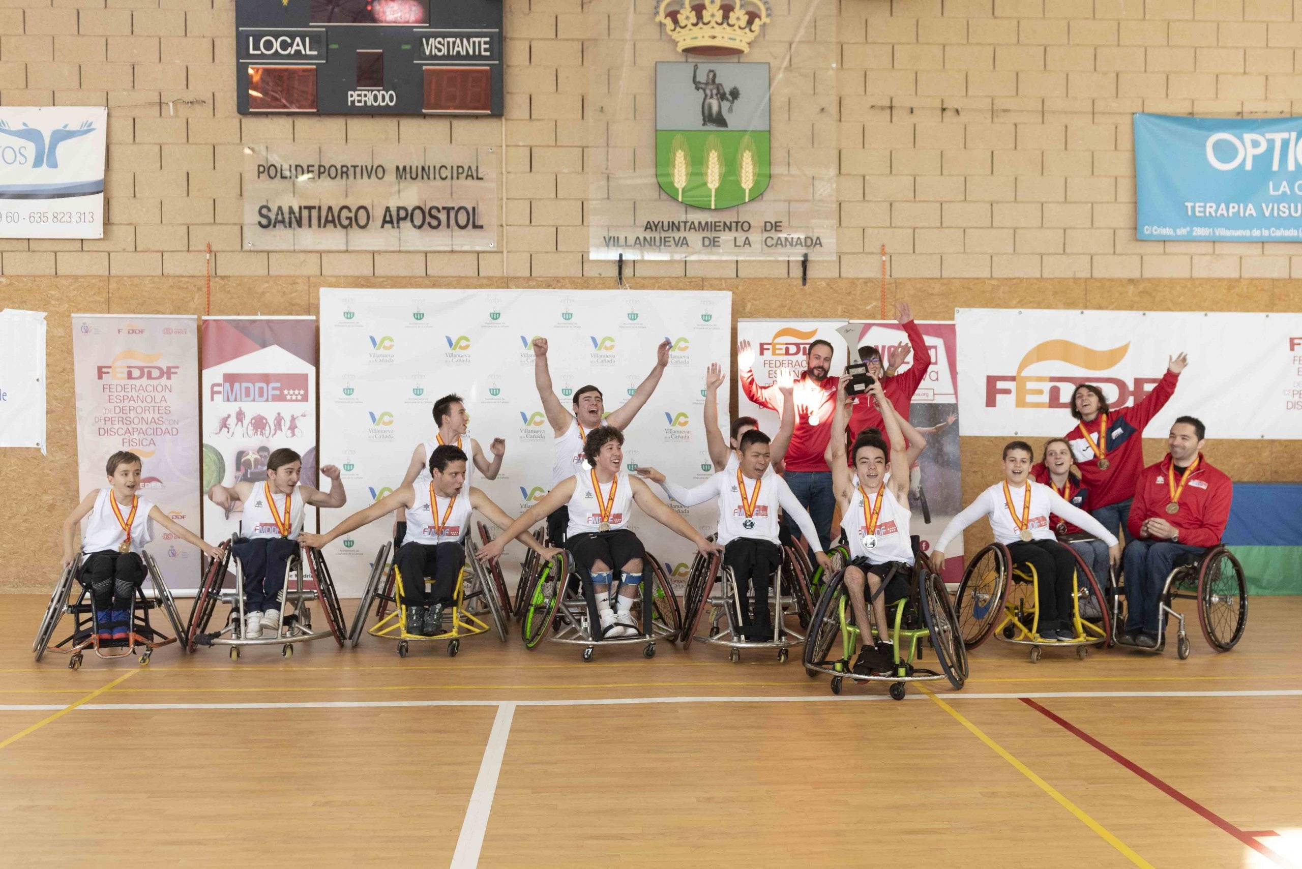 Equipo de la selección madrileña, que obtuvo el segundo puesto.