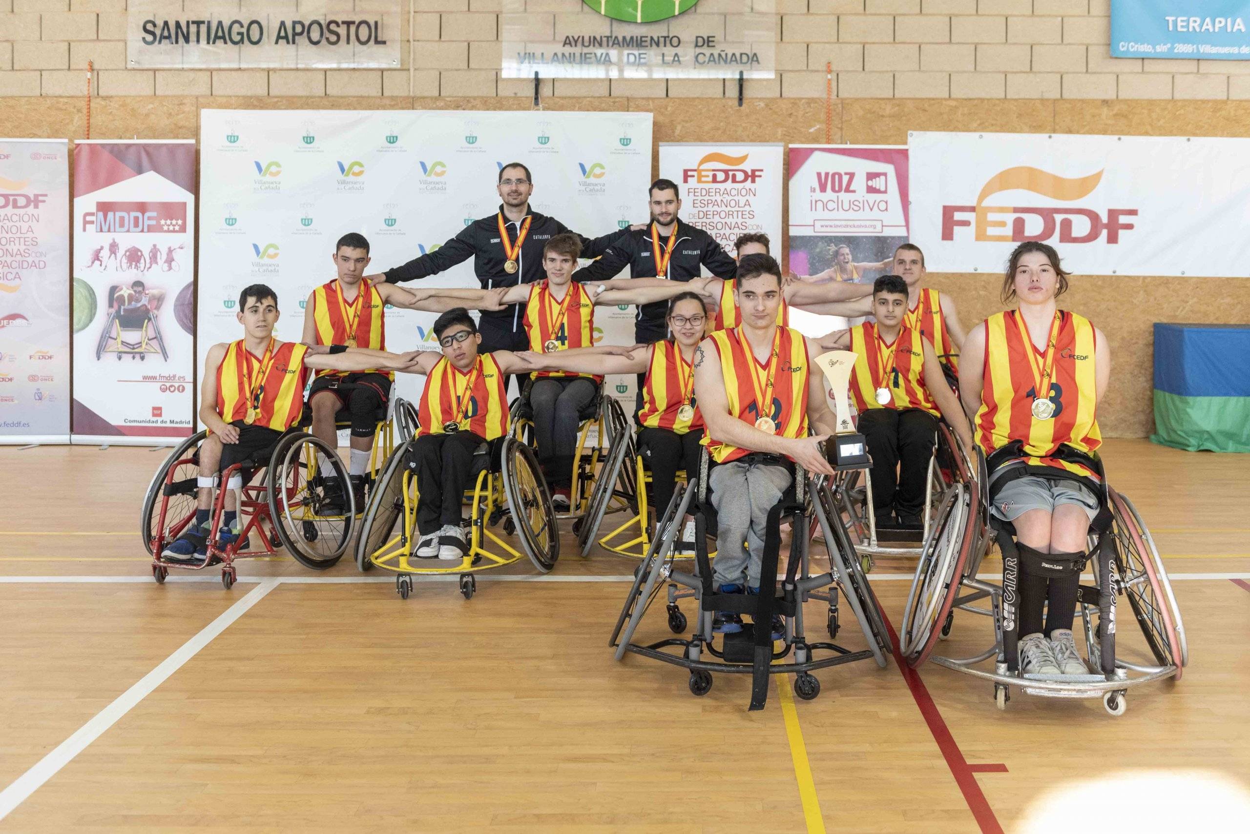 Equipo de la selección catalana, que obtuvo el primer puesto.