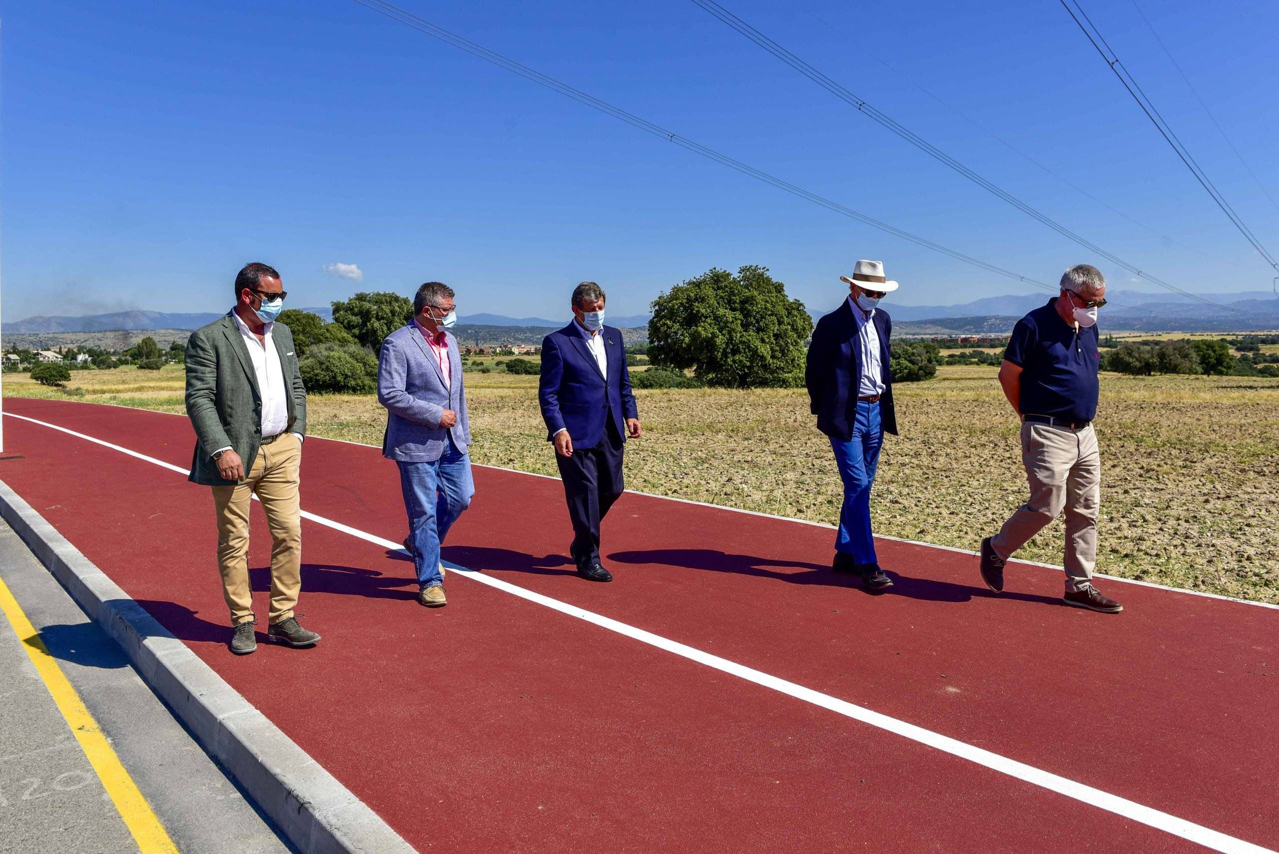 Momento de la visita de finalización de obras.