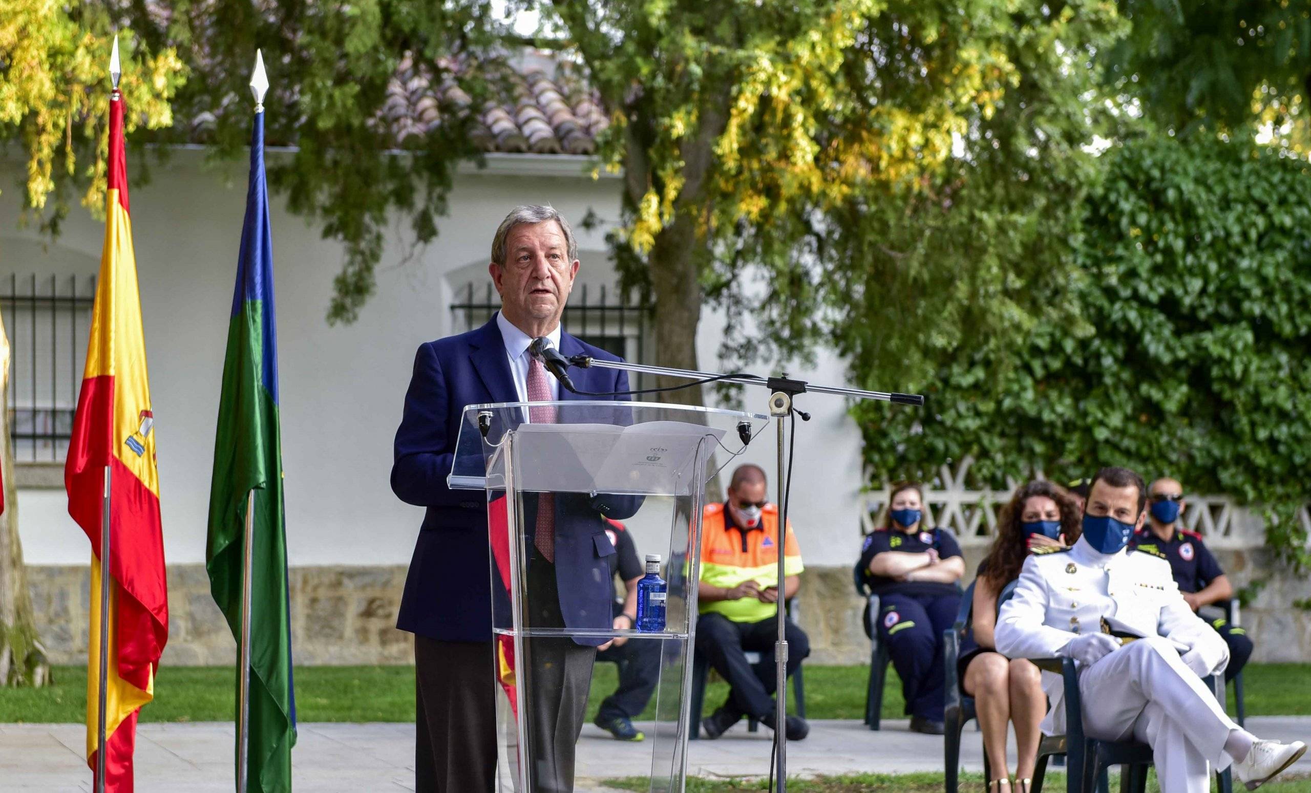 El alcalde, Luis Partida, durante su intervención.