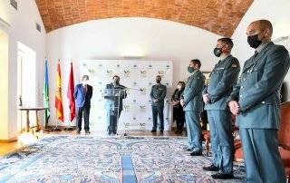 Acto de entrega de diplomas de la Guardia Civil.