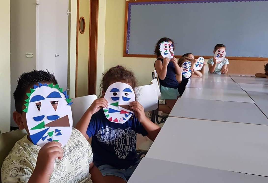 Taller de manualidades del Minicampus de verano.