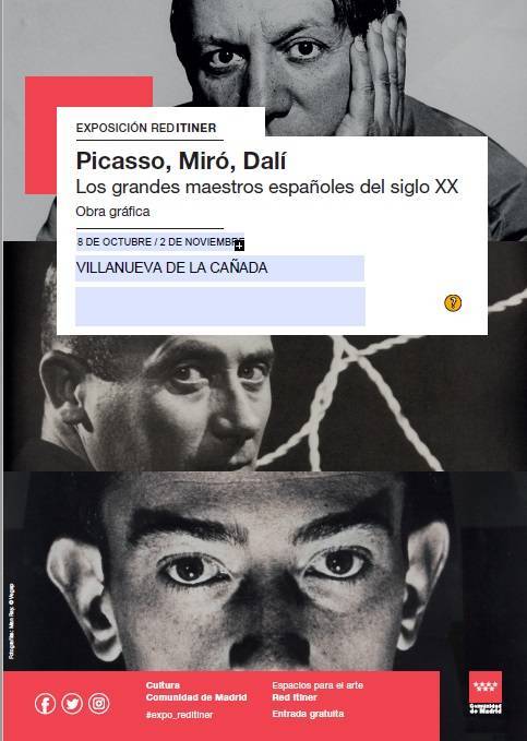 Cartel Picasso, Miró y Dalí