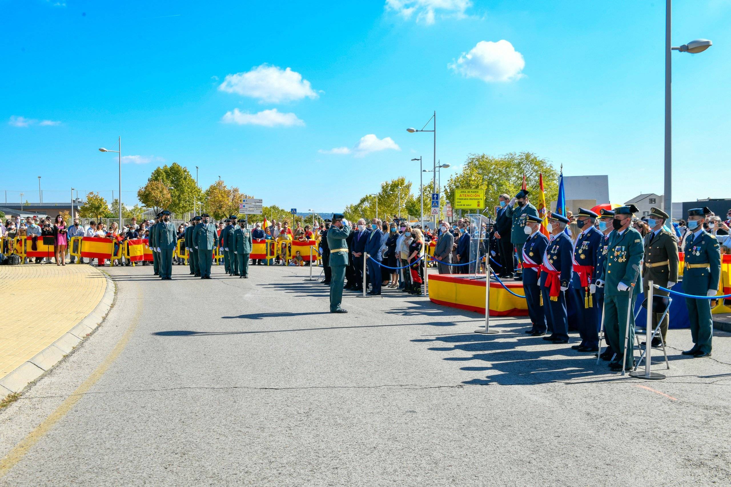 Imagen del acto del Día de la Hispanidad y Día del Pilar.