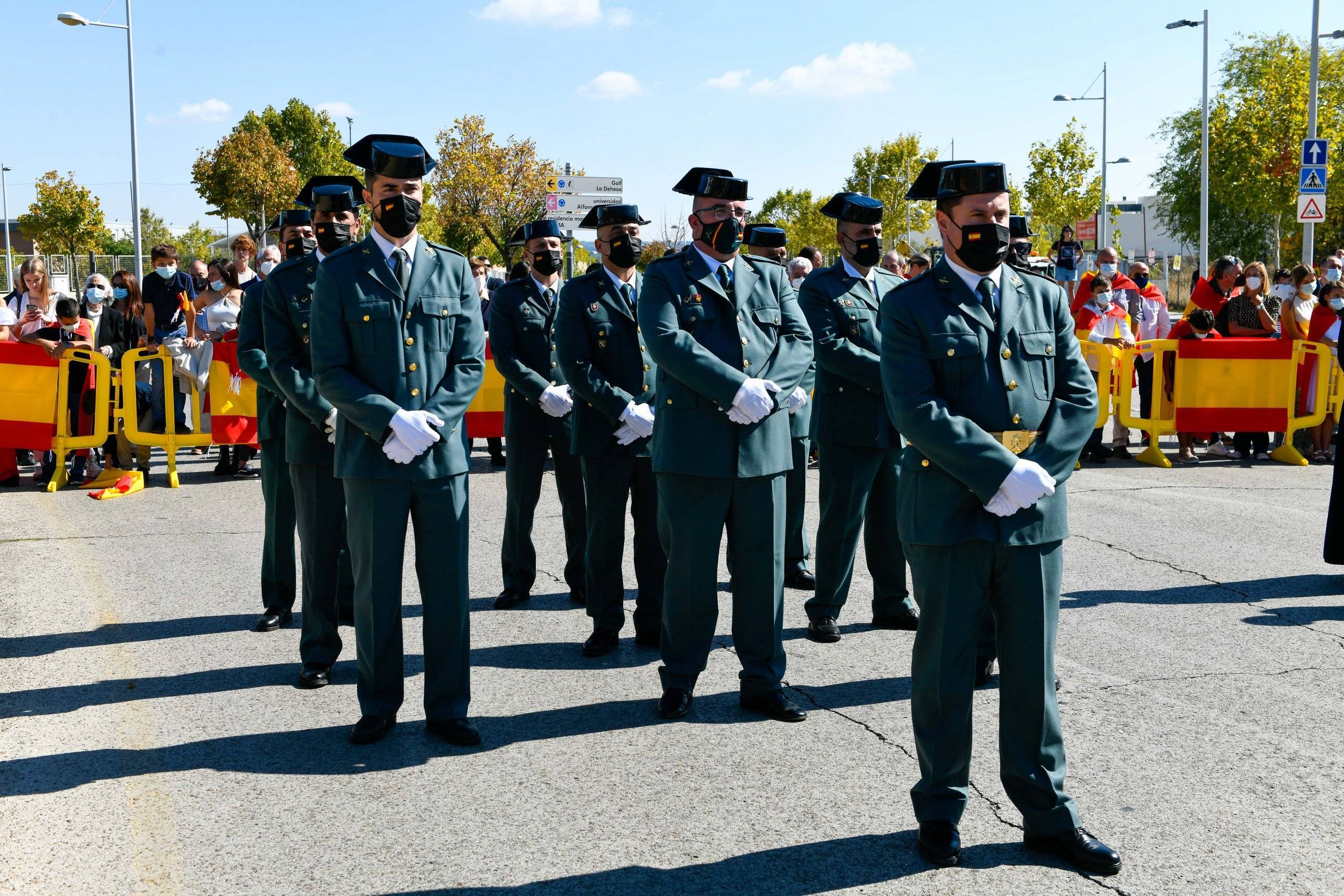 Guardias civiles presentes en el acto.