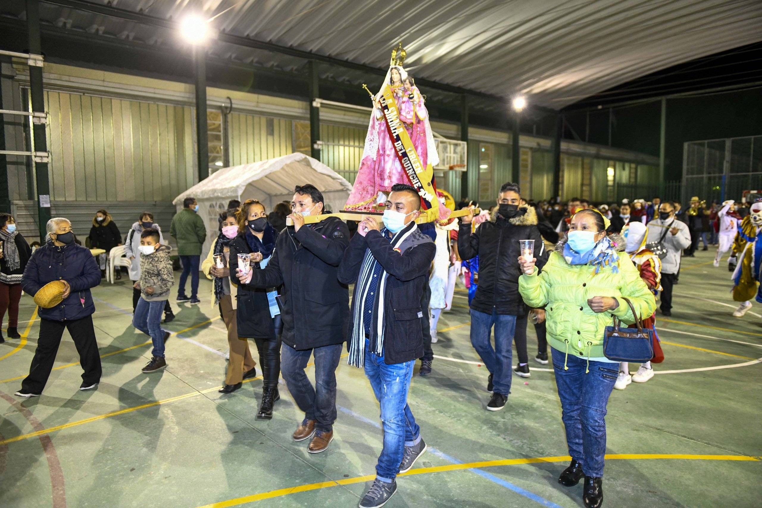 Procesión de la Virgen del Quinche.