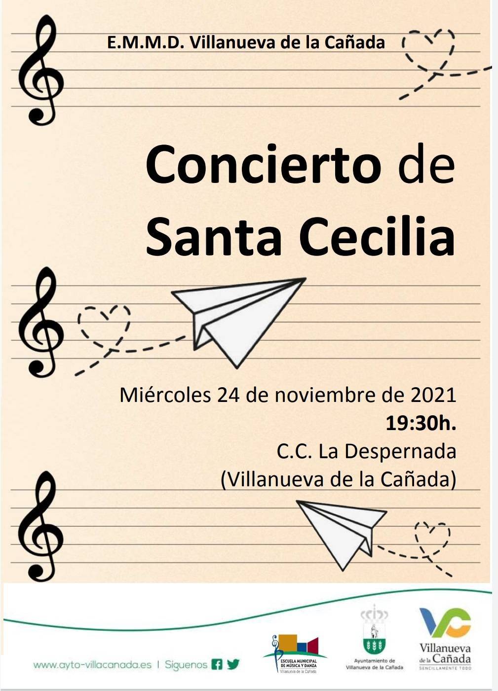 Cartel del Concierto de Santa Cecilia