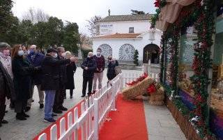 Imagen de la inauguración del belén municipal.