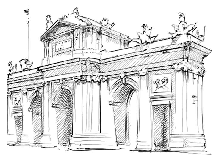 Puerta de Alcalá- Trazos de Madrid