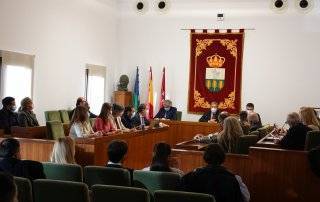 Imagen del Salón de Plenos durante la sesión celebrada.