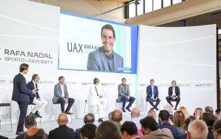 Imagen del acto de presentación de la UAX Rafa Nadal Sports University.