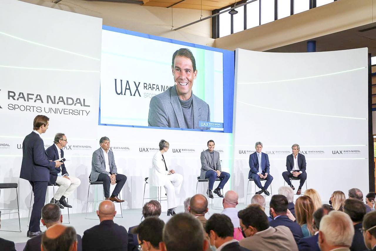 Imagen del acto de presentación de la UAX Rafa Nadal Sports University.