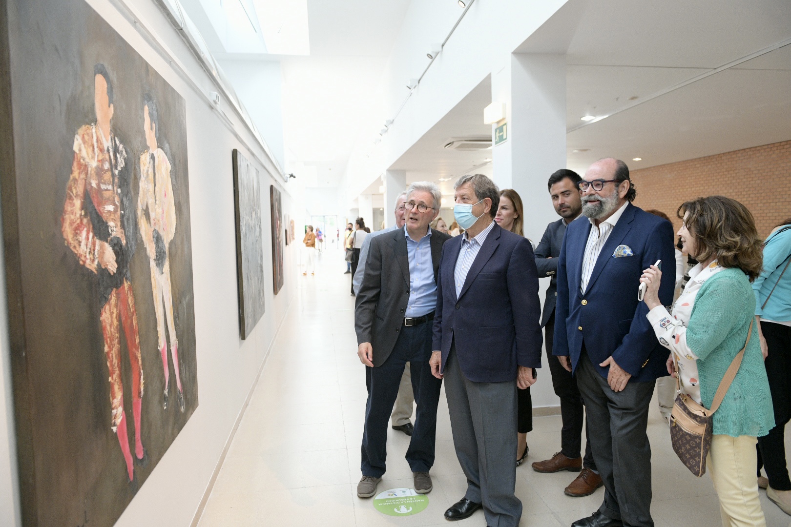 Imagen de la inauguración de la exposición "Alegría de vivir".