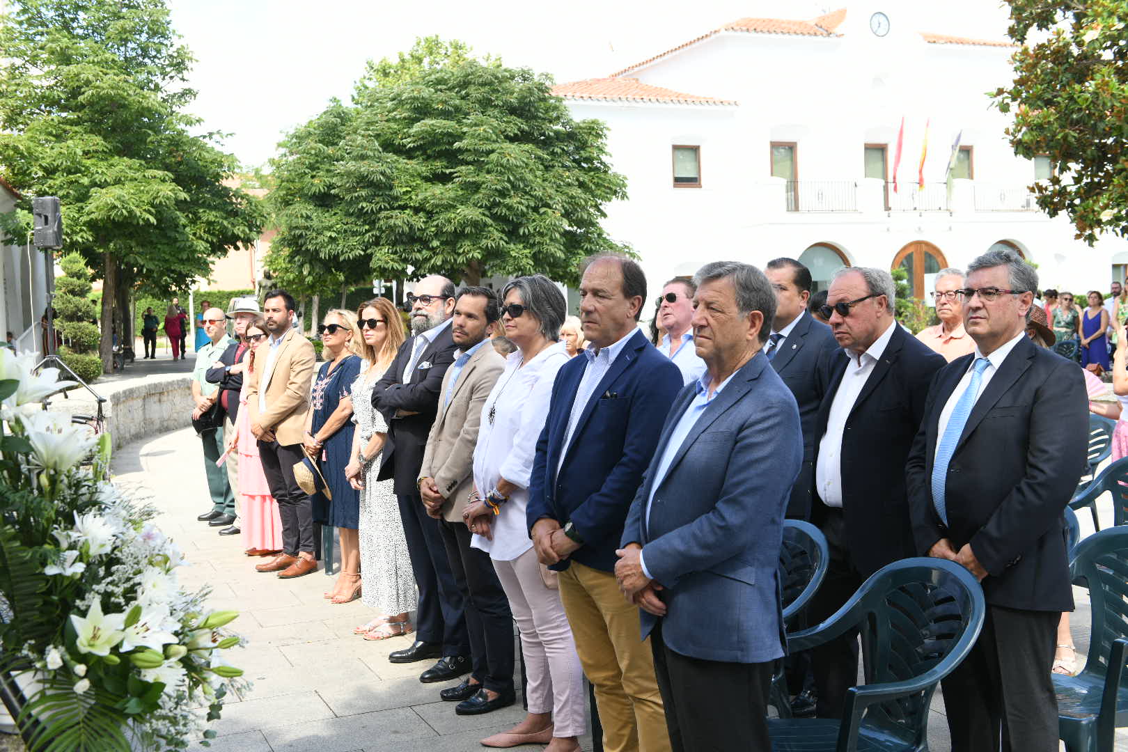 Autoridades en los actos litúrgicos organizados en Villanueva de la Cañada.