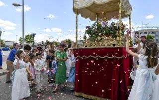 Imagen de la precesión del Corpus Christi.