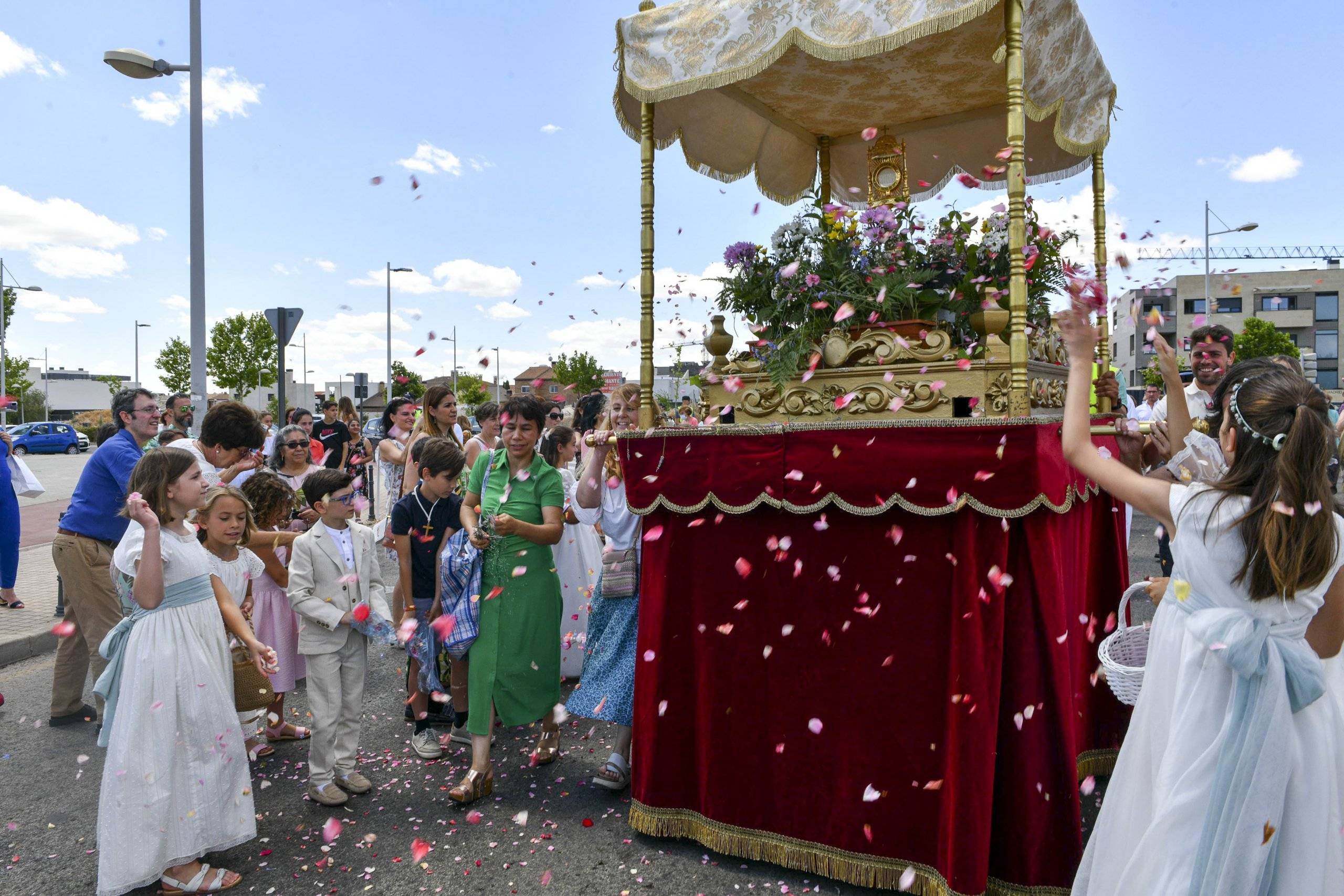 Imagen de la precesión del Corpus Christi.