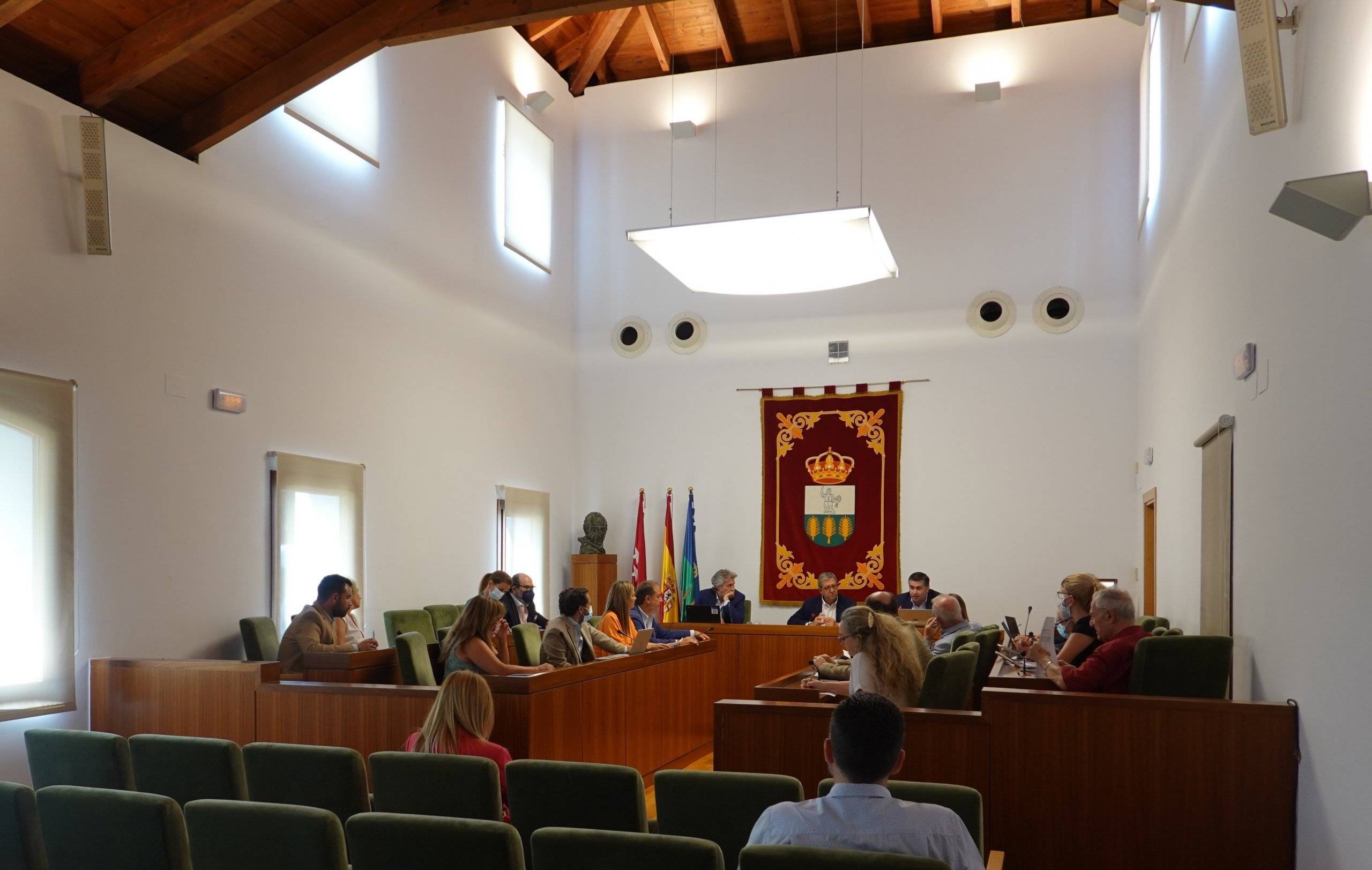 Salón de plenos en la sesión celebrada.