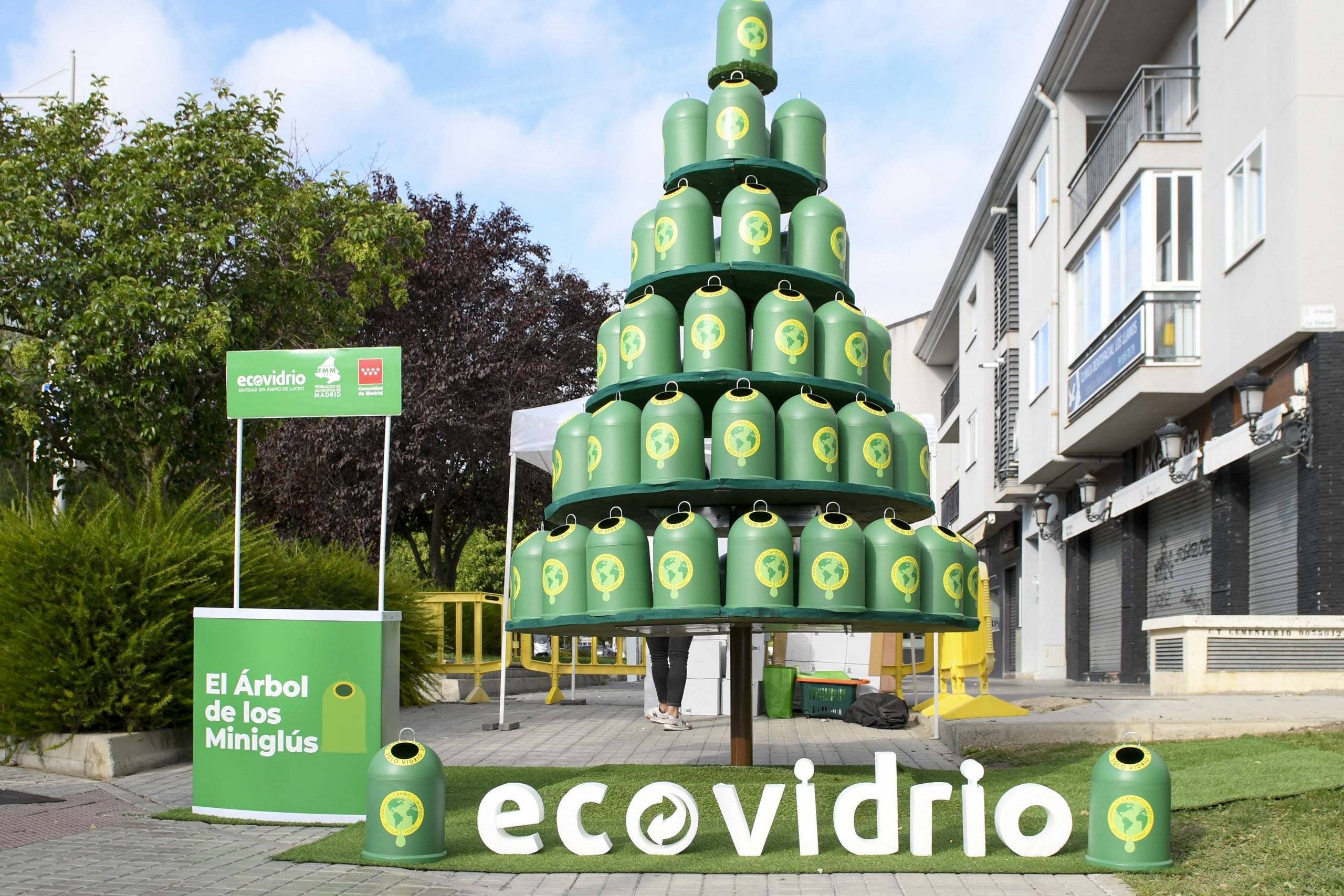 Imagen del stand de Ecovidrio.