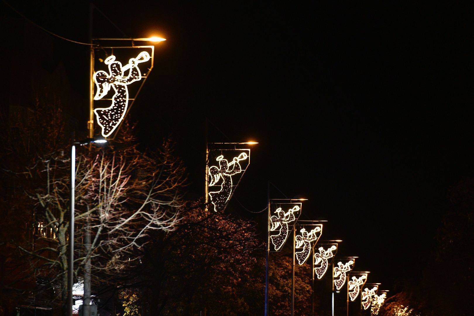 Detalle adornos navideños.