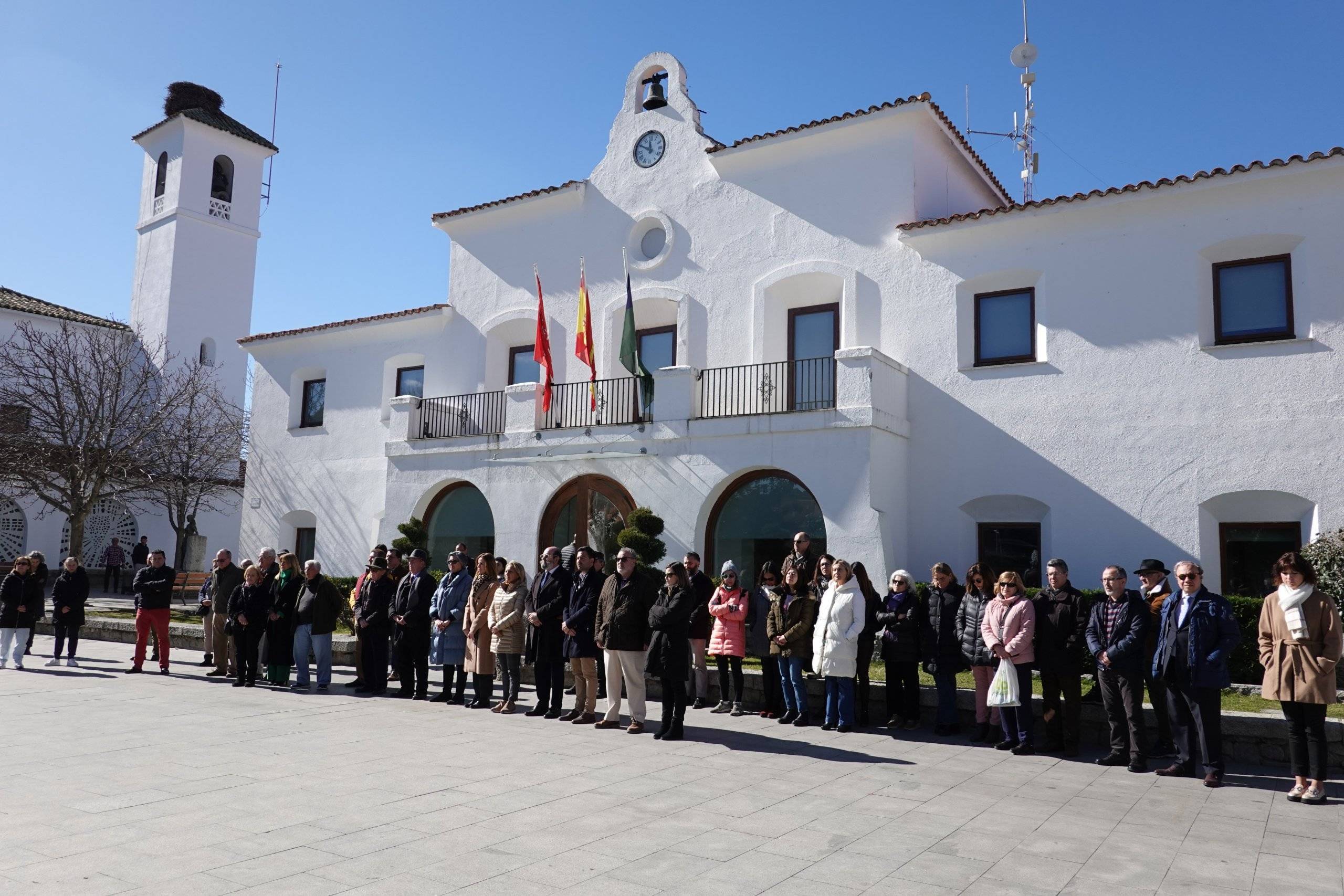 Concentración silenciosa en solidaridad con Ucrania.