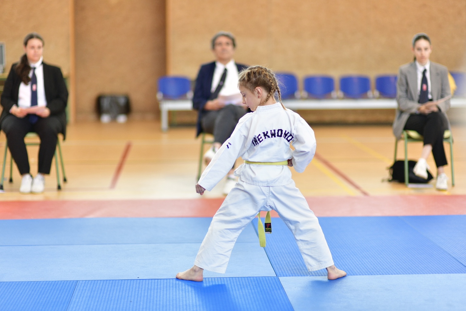 Imagen del campeonato de taekwondo.