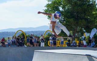 Imagen de la competición de skate.