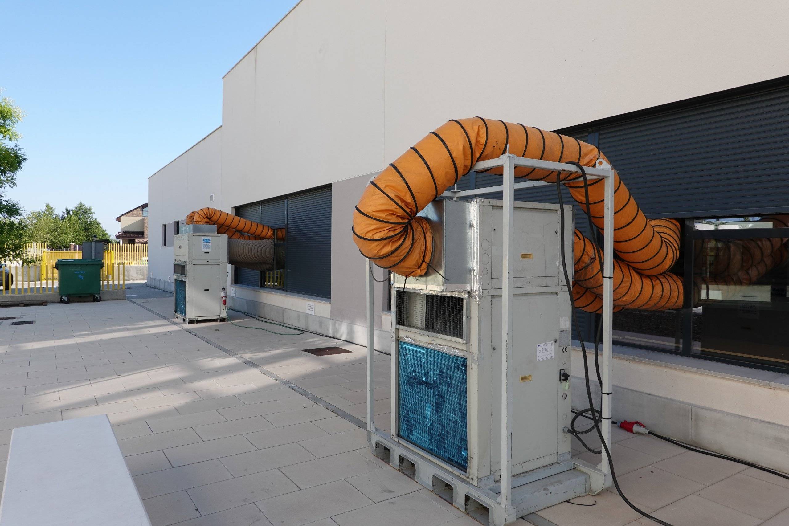 Imagen de los sistemas de refrigeración en el colegio Padre Garralda.