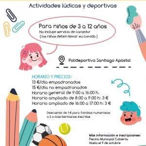 Cartel días sin cole octubre 2023