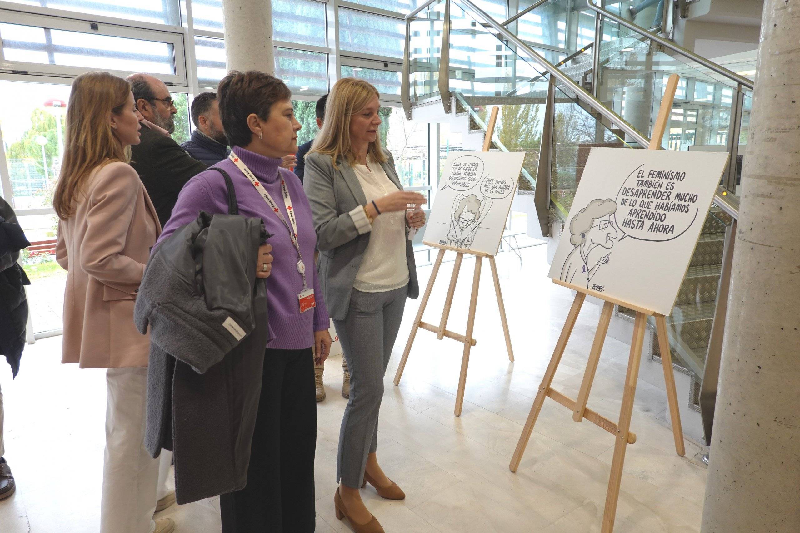 Imagen de la inauguración de la exposición.