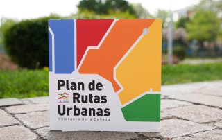 Imagen portada cuadríptico informativo del Plan Rutas Urbanas.