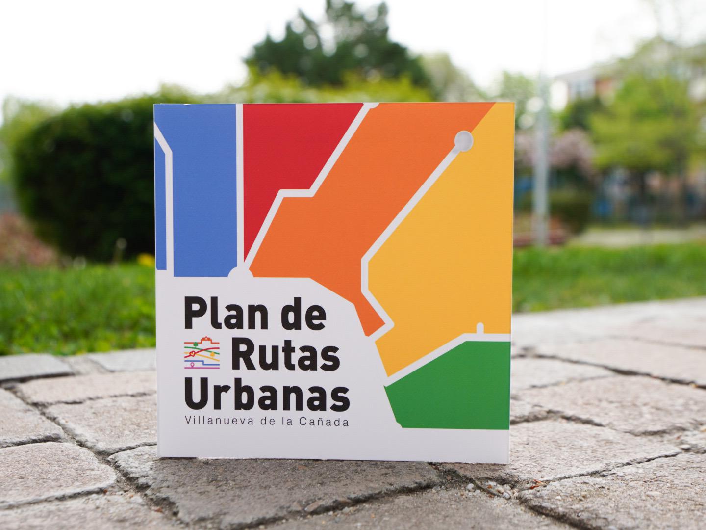 Imagen portada cuadríptico informativo del Plan Rutas Urbanas.