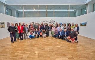 Foto de familia en la Sala Aulencia.