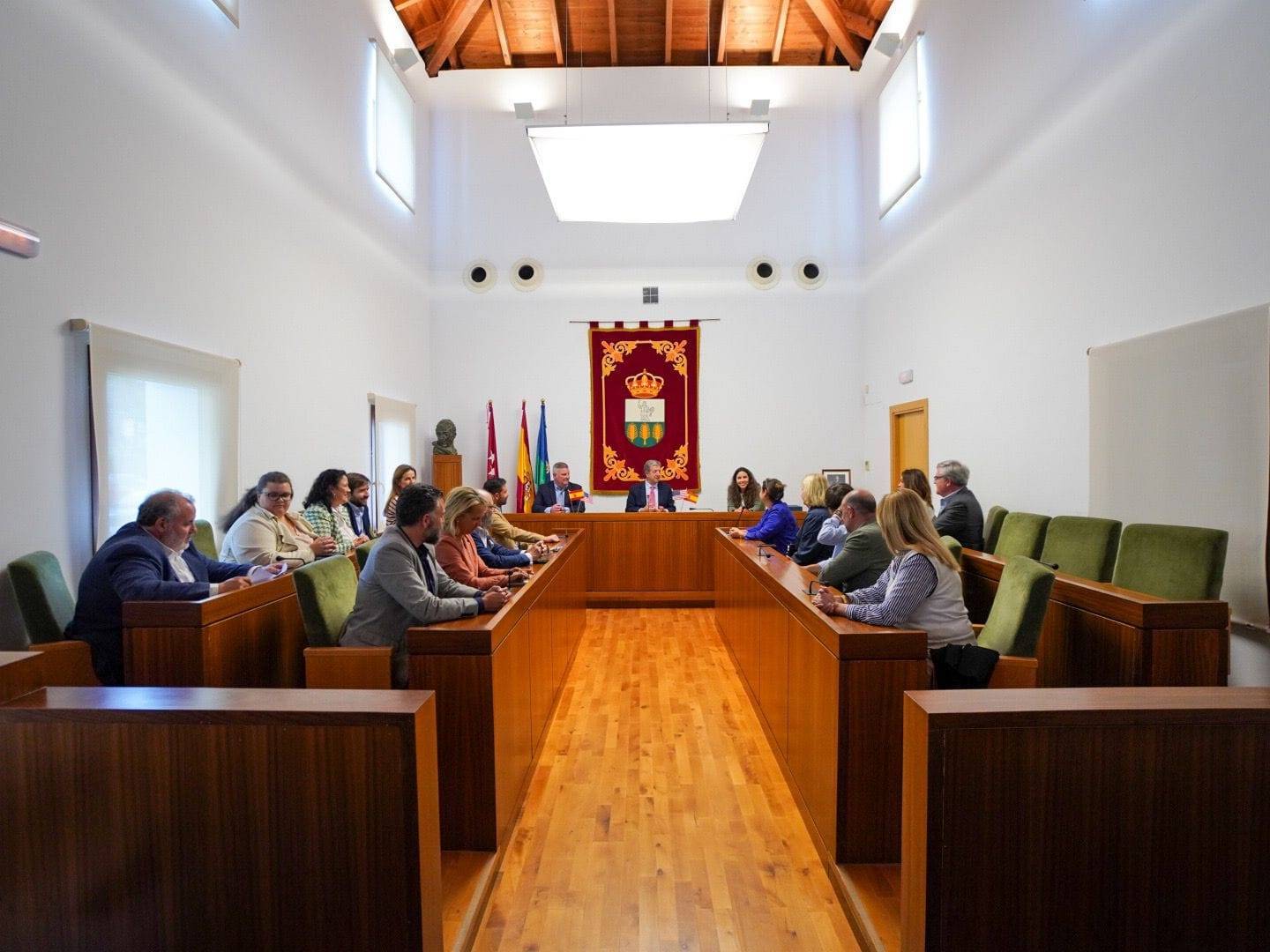 Imagen de la recepción en el Salón de Plenos.