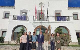 Foto de familia de la visita de la delegación de Lousada.