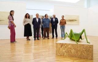 Foto de familia de la inauguración de la exposición