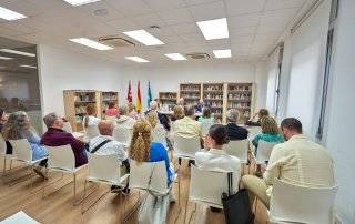 Imagen del aula del C.C. El Castillo donde tuvo lugar la presentación.
