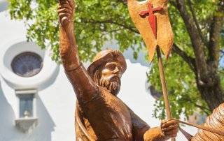Imagen de la talla de Santiago Apóstol.