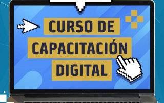 Imagen del cartel del curso de capacitación digital.