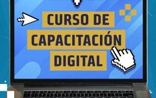 Imagen del cartel del curso de capacitación digital.