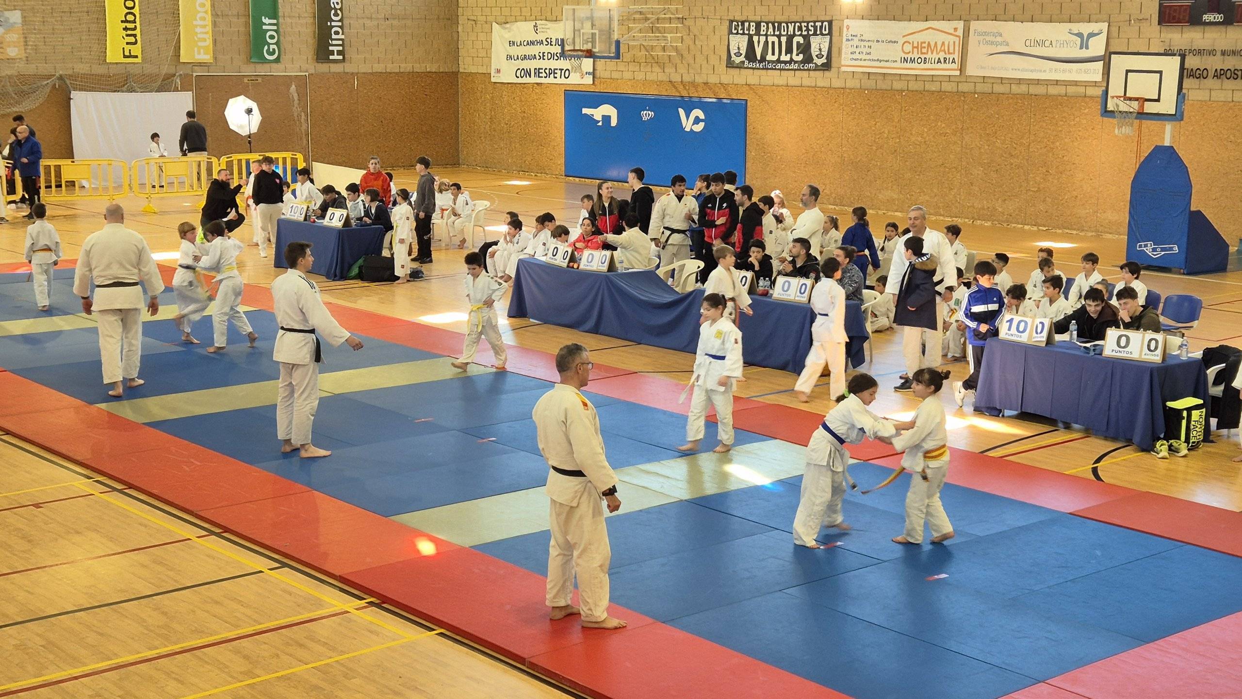 Imagen de la competición de Judo.