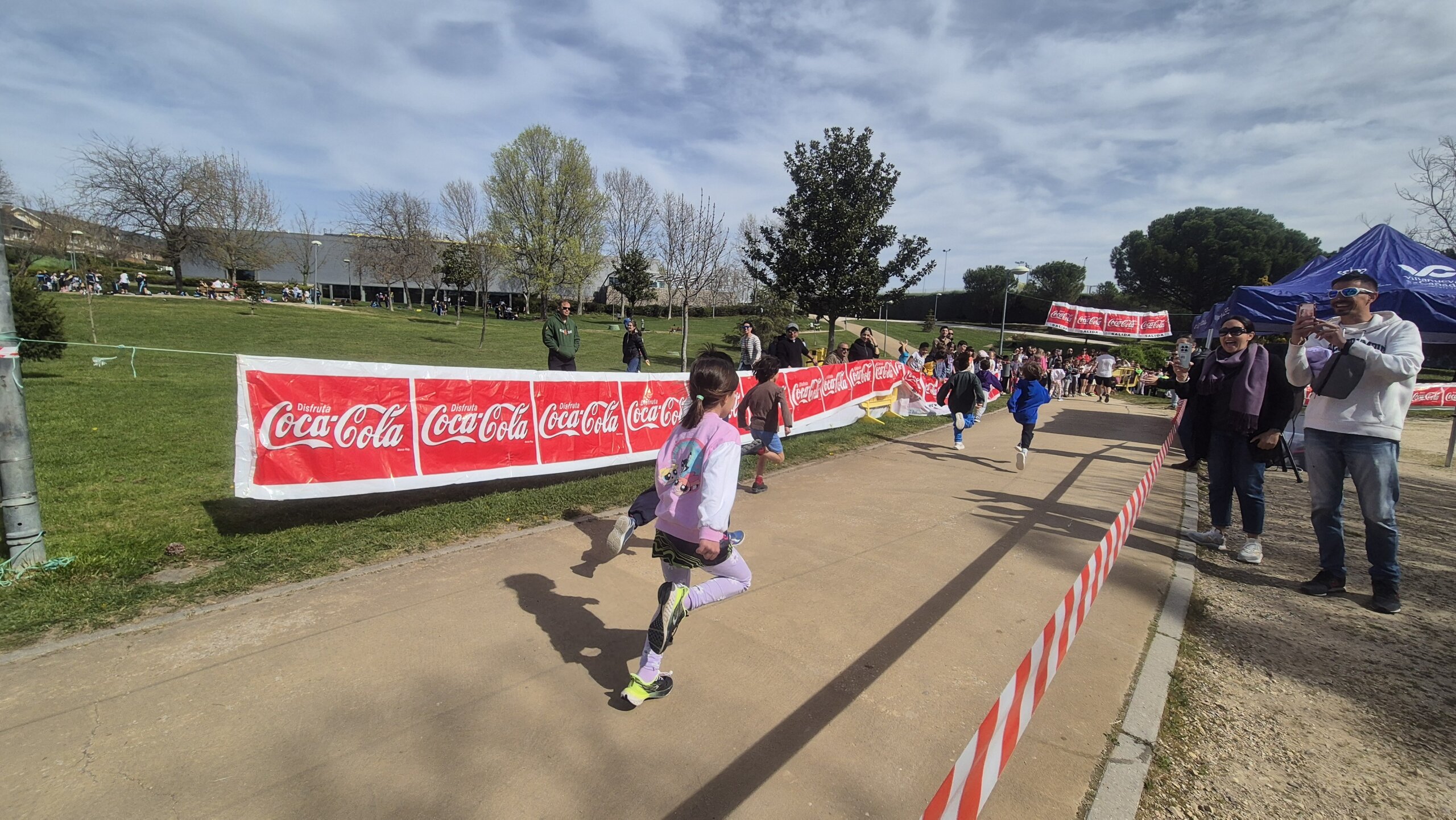 Carrera del colegio Santiago Apóstol en el parque de La Baltasara.