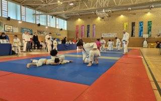 Imagen de la competición de Judo.