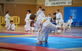 Participantes en el Campeonato de Promoción de Judo.