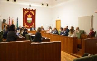 Salón de Plenos del Ayuntamiento durante la sesión extraordinaria celebrada